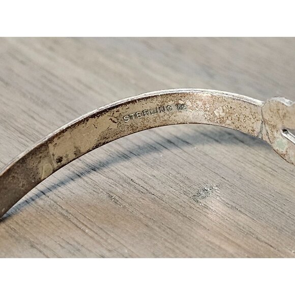 9.68g Maisel's Turquoise Native Cuff Bracelet Sterling Silver Vintage - Picture 5 of 6